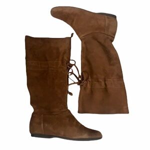 Nine West Dark Natural Suede Boots